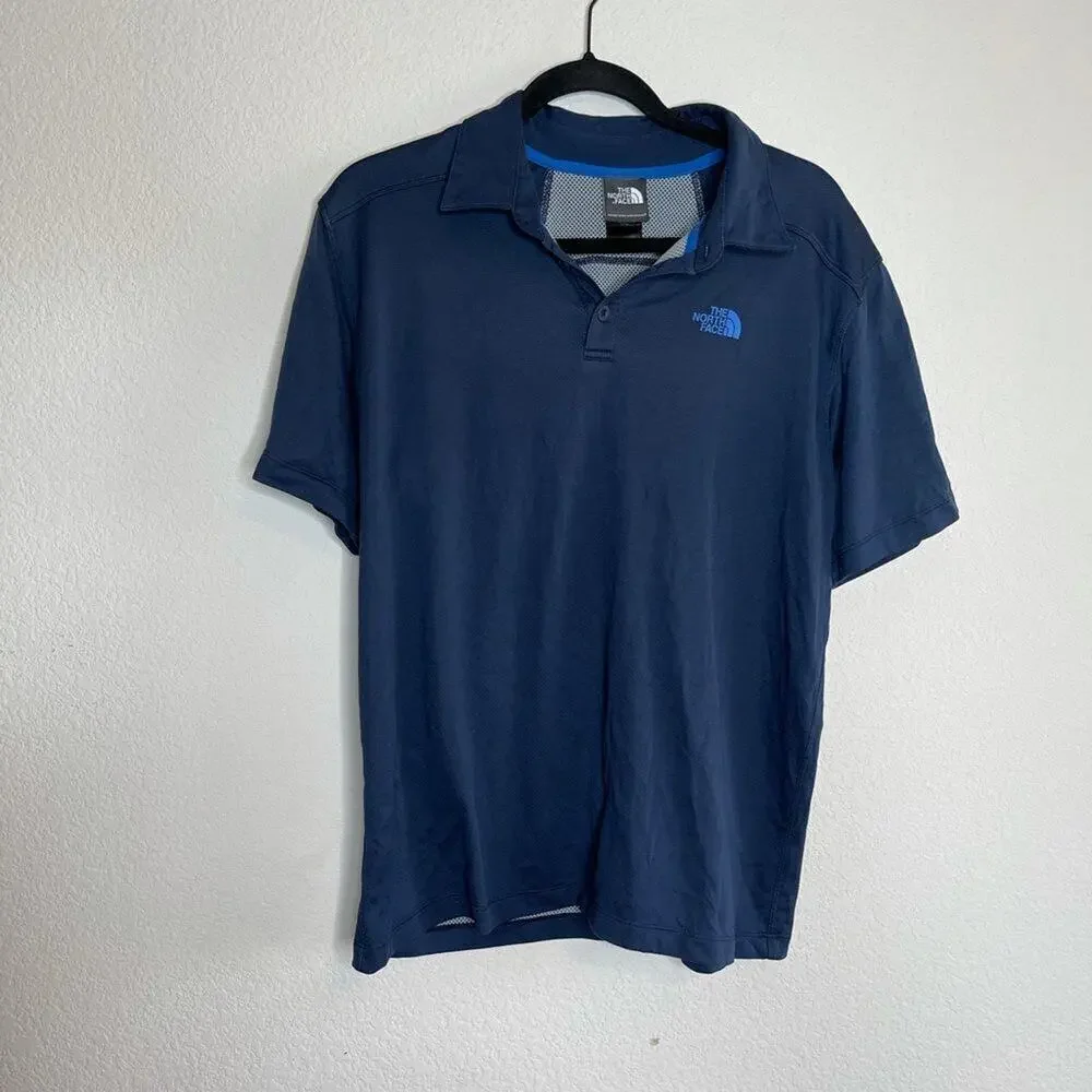 The north face men’s blue polo